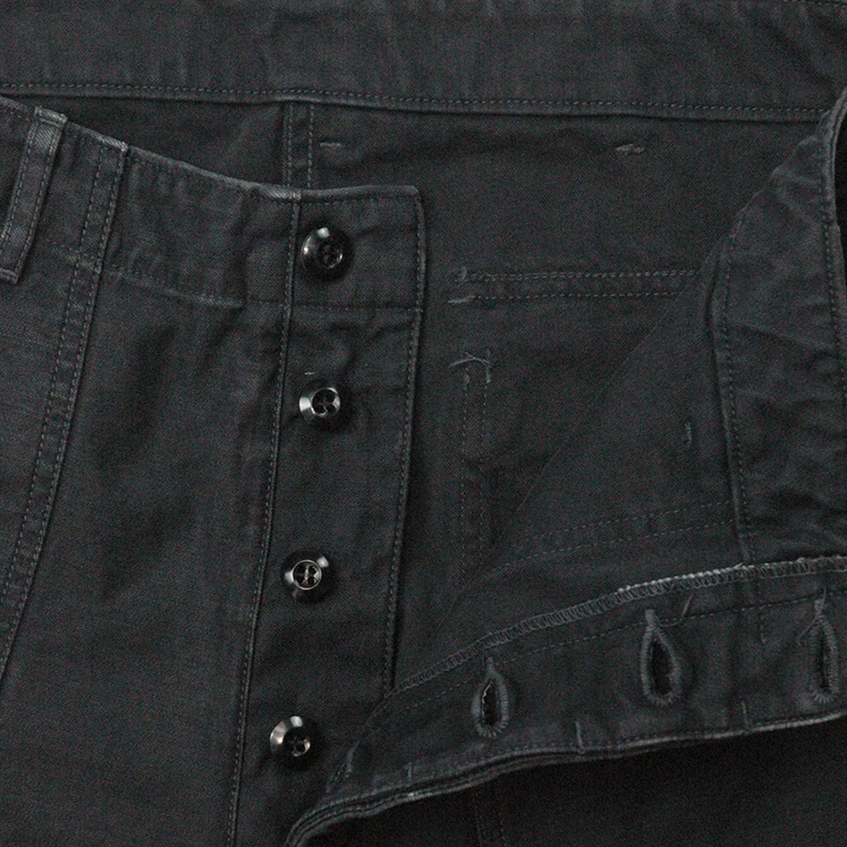 Full Count 1992-24A Utility Trousers Black