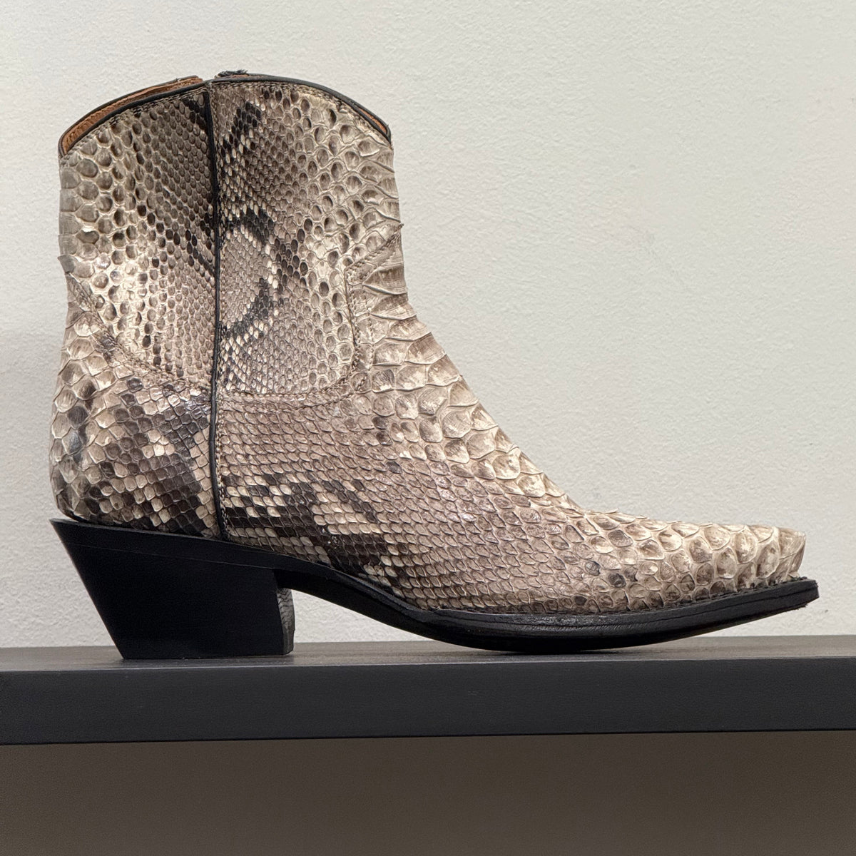 Planet Cowboy Zip Ups Snakeskin Western Boot FINAL SALE