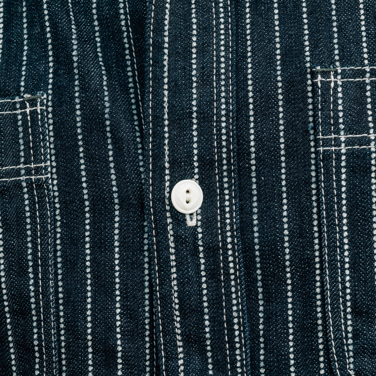 The Flat Head FN-SDK-702S 10oz Denim Wabash Short Sleeve Work Shirt FINAL SALE