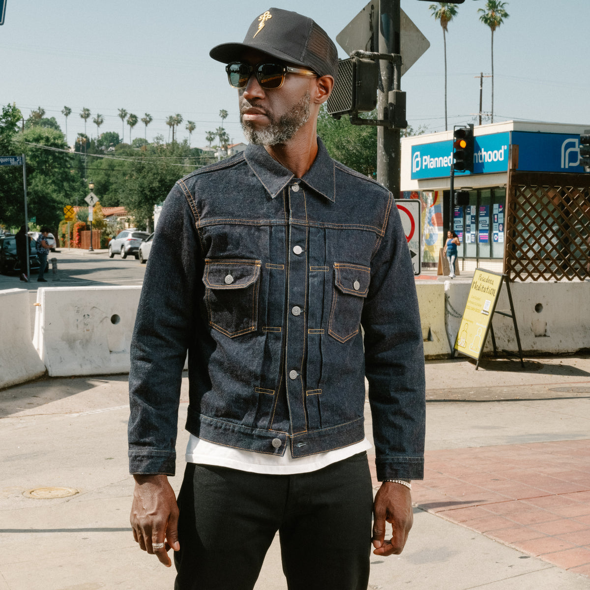 The Flat Head FN-OJ-D002 1950s Type 2 Denim Jacket Indigo