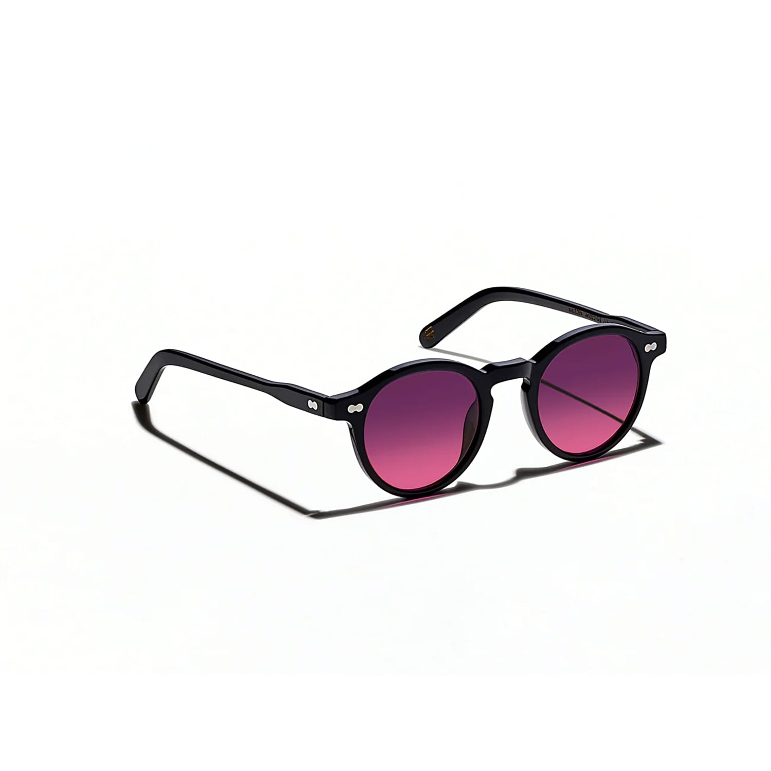 MOSCOT Miltzen Black with Custom Made Tints Purple Nurple