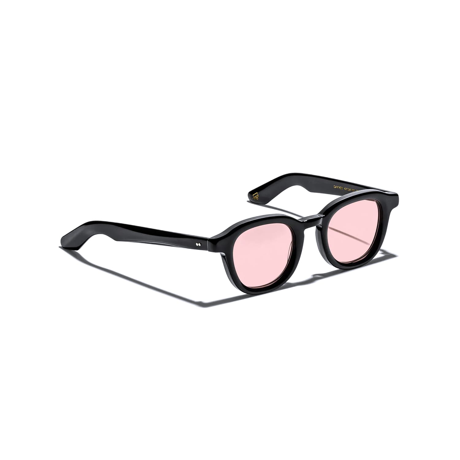 MOSCOT Dahven Black with Custom Made Tints New York Rose
