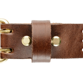 The Black Acre Scoundrel Dual Prong Belt Brown