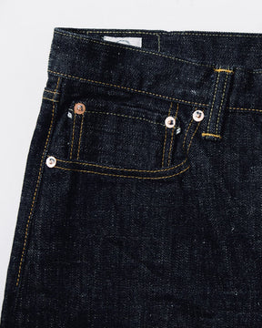 Omoto 0611 15.5oz Slub-Nep Denim Relax Fit Button Fly Indigo