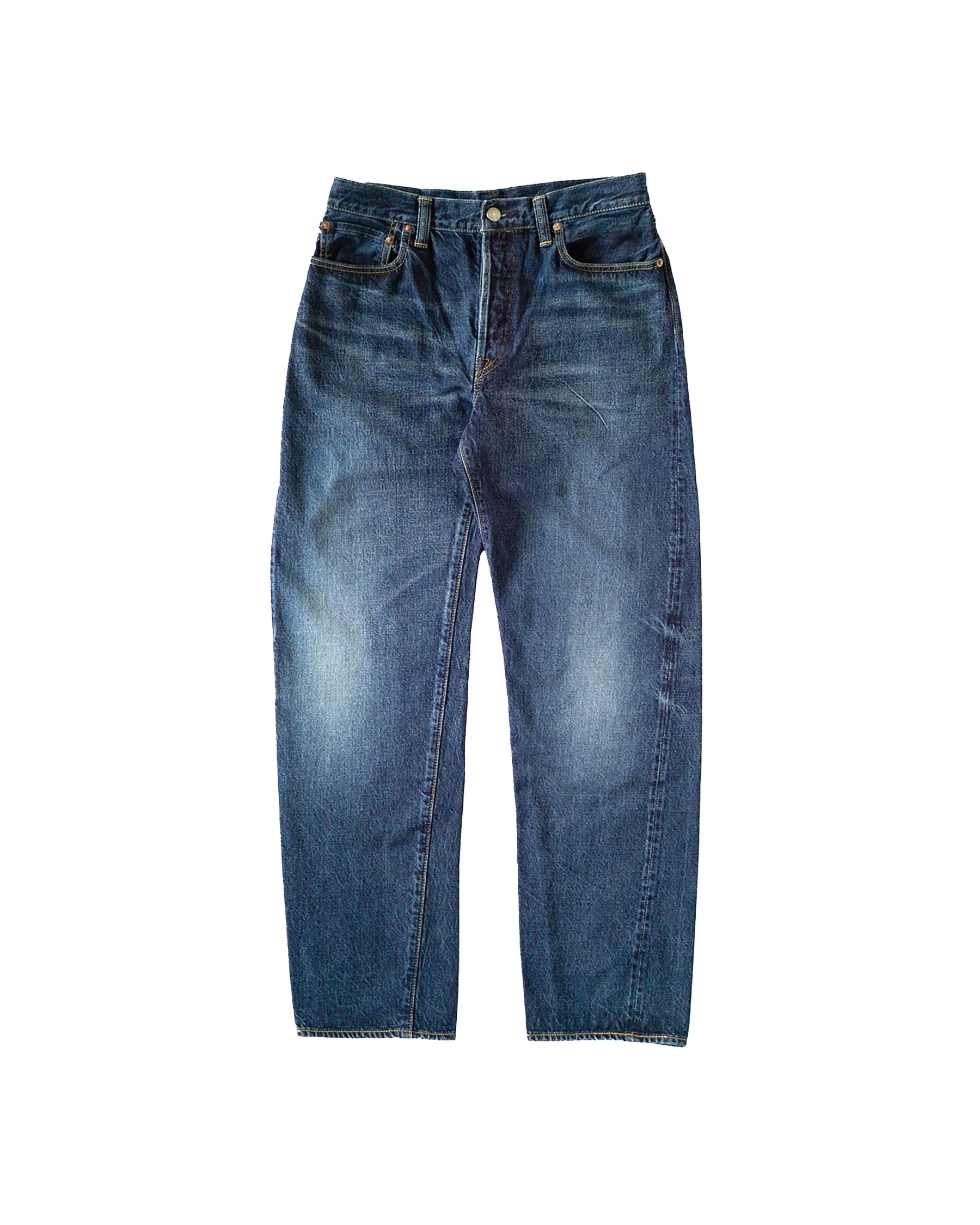 Omoto 0615 13.5oz Denim Relax Fit Button Fly 2 Years Washed