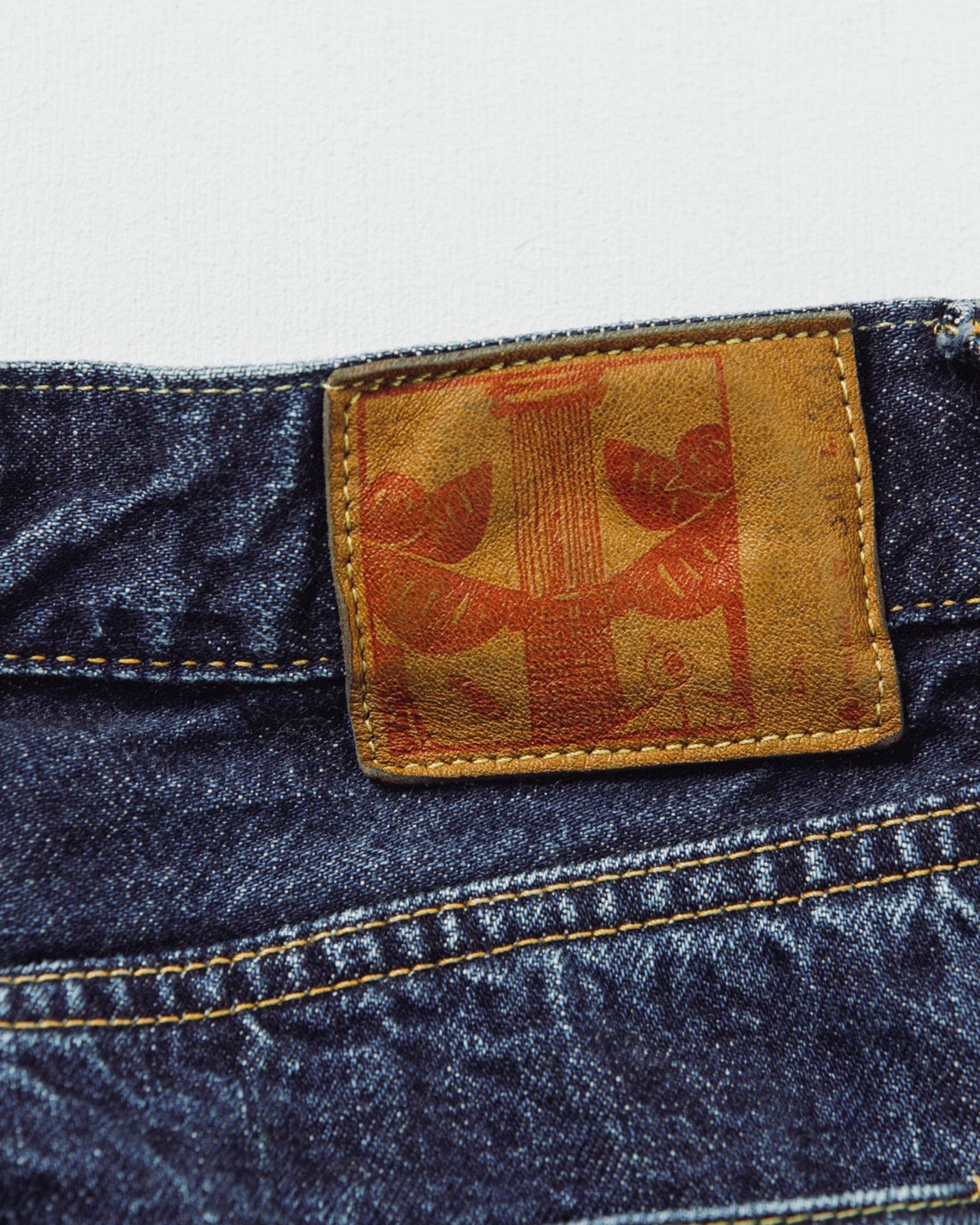 Omoto 0615 13.5oz Denim Relax Fit Button Fly 2 Years Washed