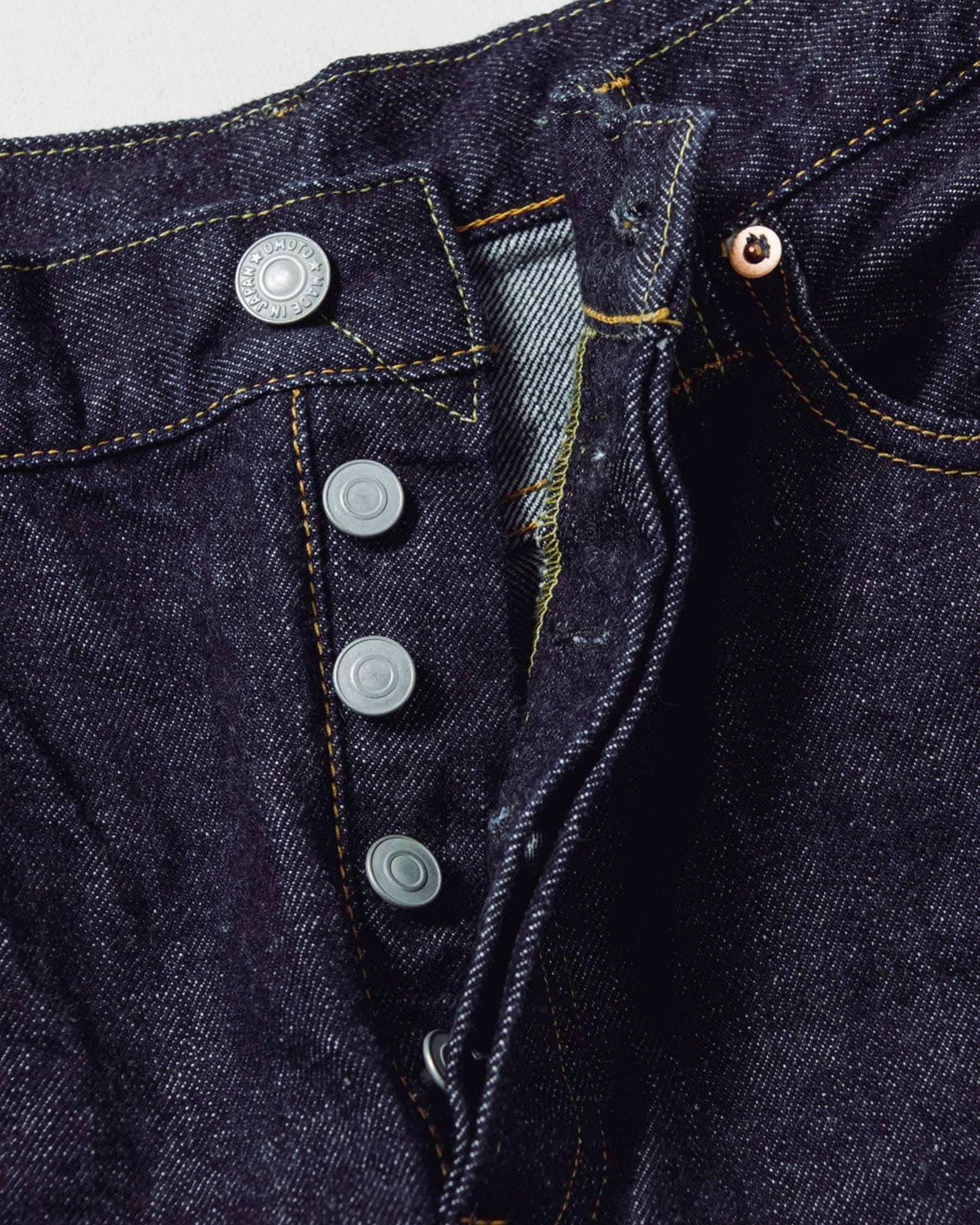 Omoto 0615 13.5oz Denim Relax Fit Button Fly