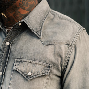 Full Count 4894HW Denim Western Shirt Hand Wash "Looks That Kill" Black