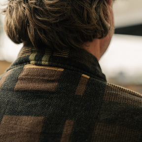 RRL Patterned Jacquard Overshirt Brown Multi FINAL SALE
