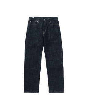 Omoto 0811 15.5oz Slub-Nep Denim Loose Fit Button Fly Indigo