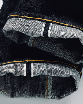 Omoto 0811 15.5oz Slub-Nep Denim Loose Fit Button Fly Indigo
