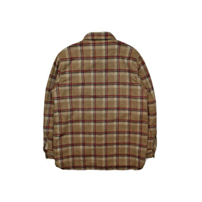 Full Count 4096 Wool Shaggy Check Work Shirt Beige FINAL SALE