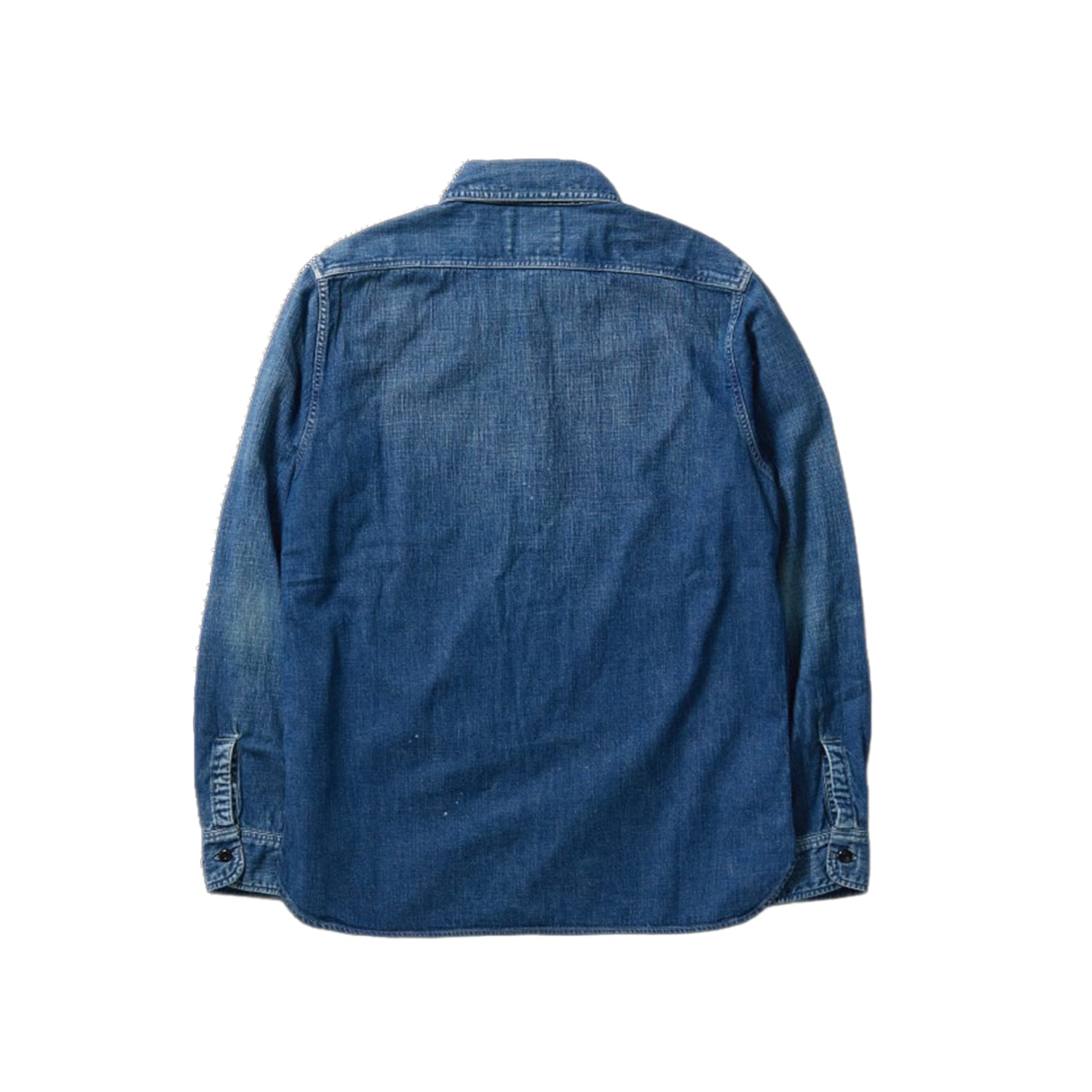 Full Count 4890HW-19 Denim Work Shirt Hand Wash Indigo Blue