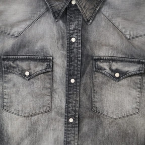 Full Count 4894HW Denim Western Shirt Hand Wash "Looks That Kill" Black
