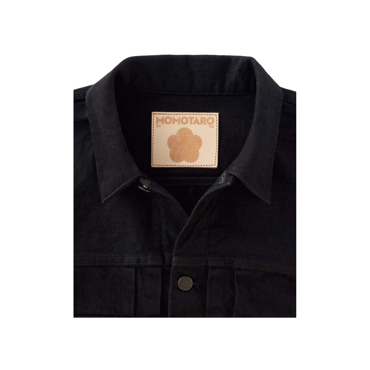 Momotaro MMGJ11025S #002 15.7oz Classic Denim Jacket Black