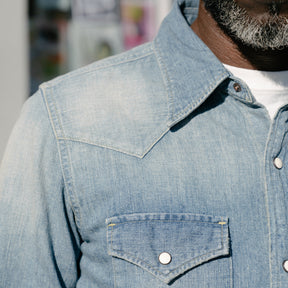 Full Count 4894HW Denim Western Shirt Hand Wash
