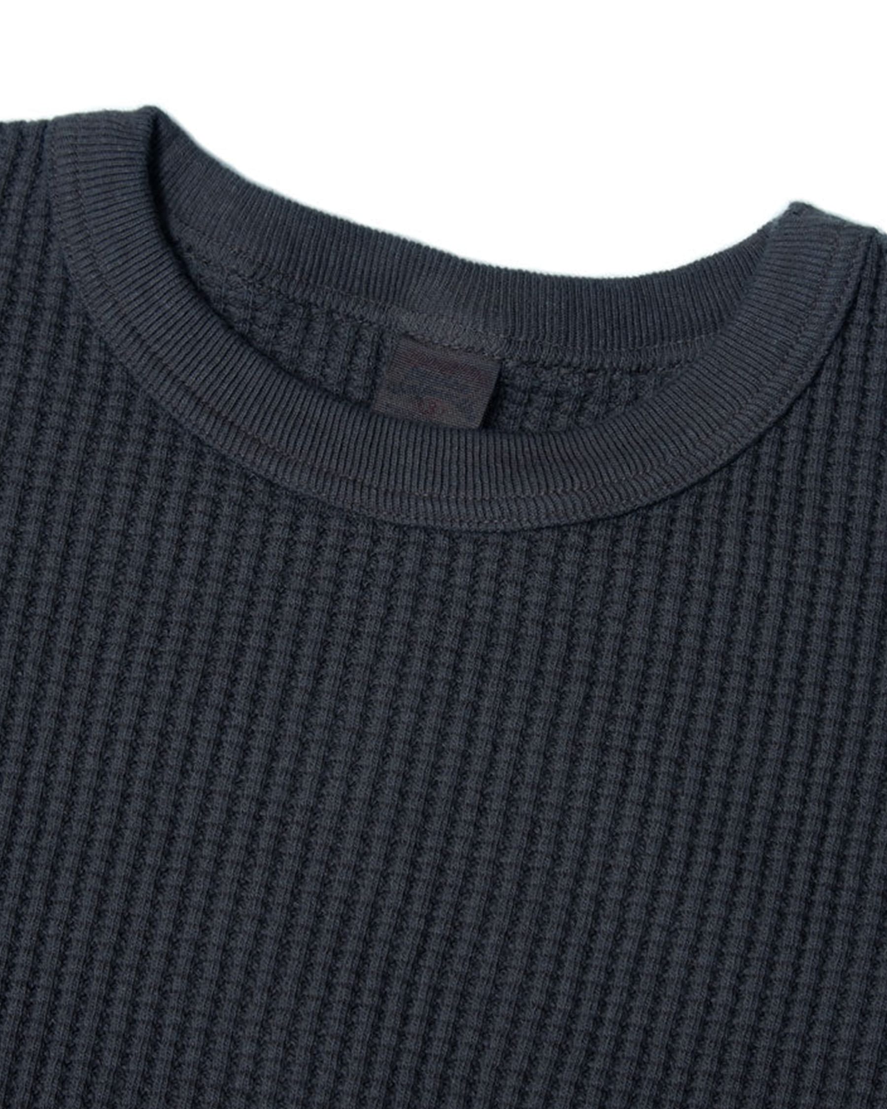 UES 60BW Big Waffle T-Shirt Steel Gray