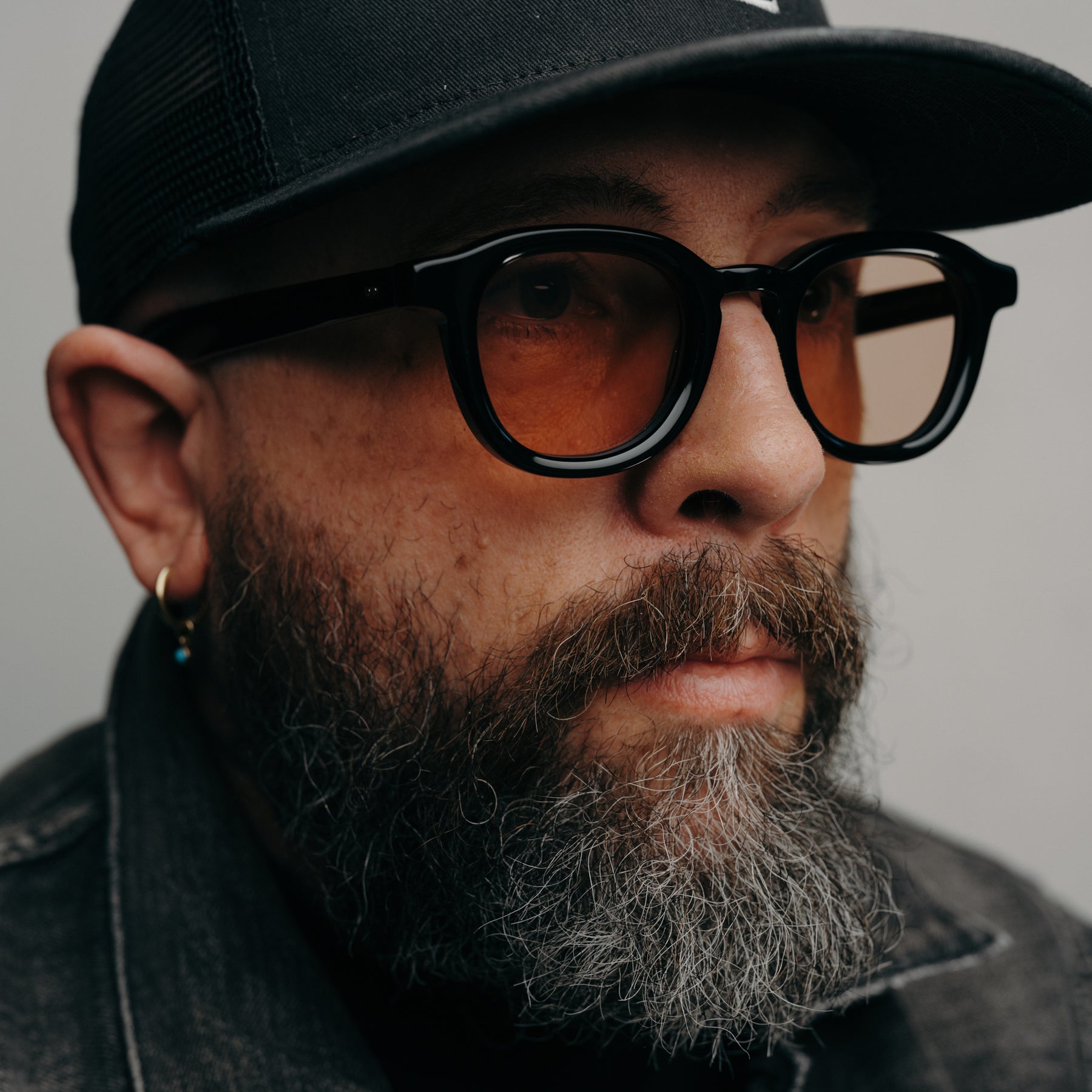 MOSCOT Dahven Black with Custom Made Tints New York Rose