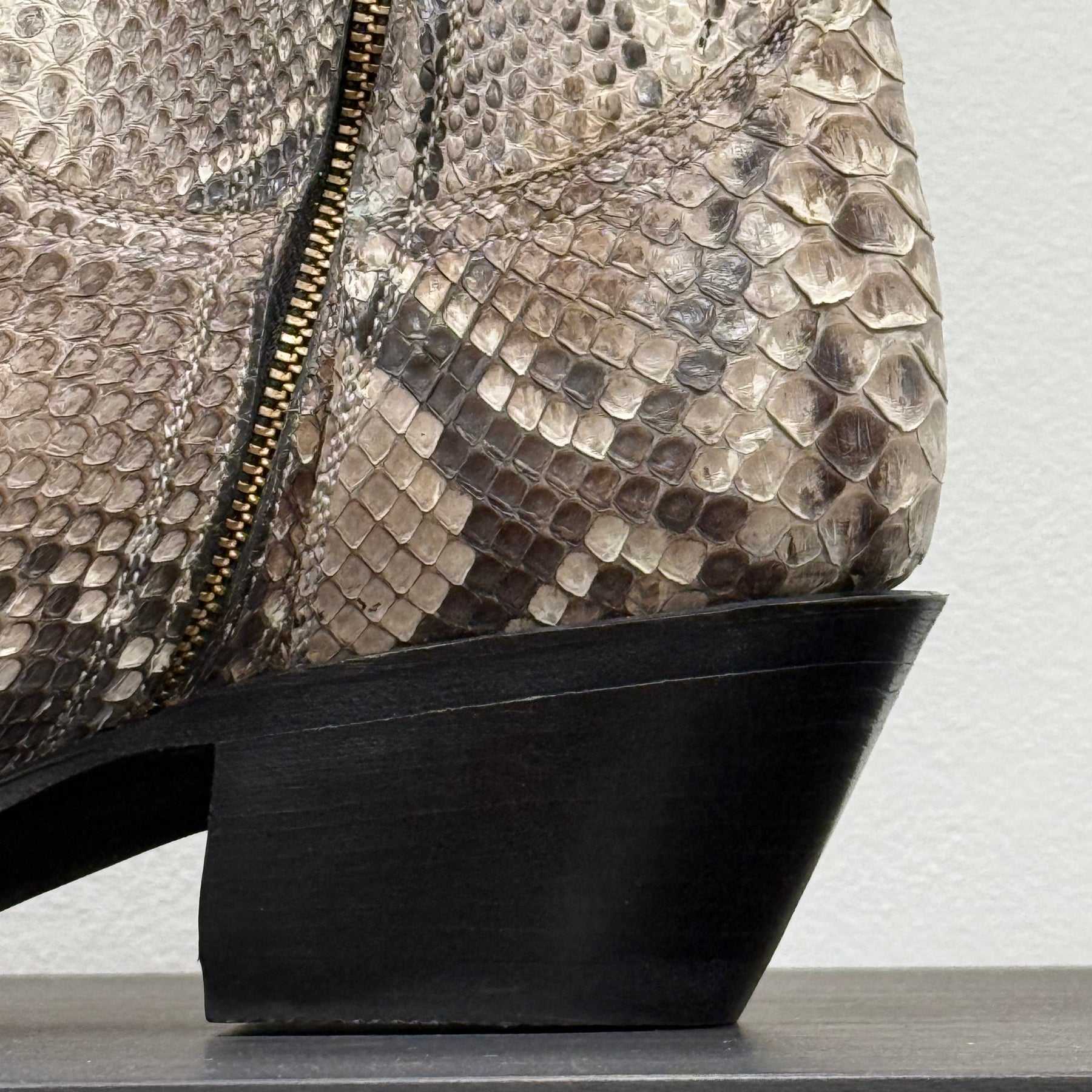 Planet Cowboy Zip Ups Snakeskin Western Boot FINAL SALE