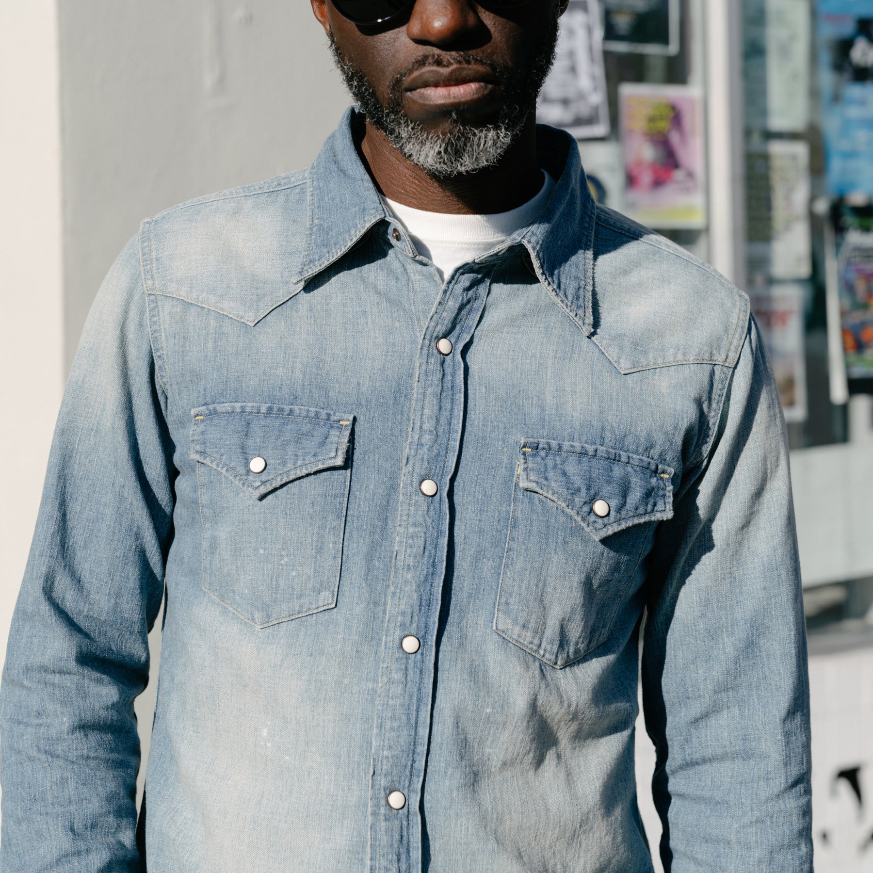 Full Count 4894HW Denim Western Shirt Hand Wash