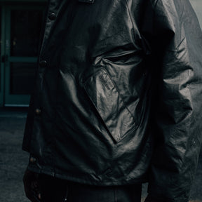 Barbour OS Transport Wax Jacket Classic Black