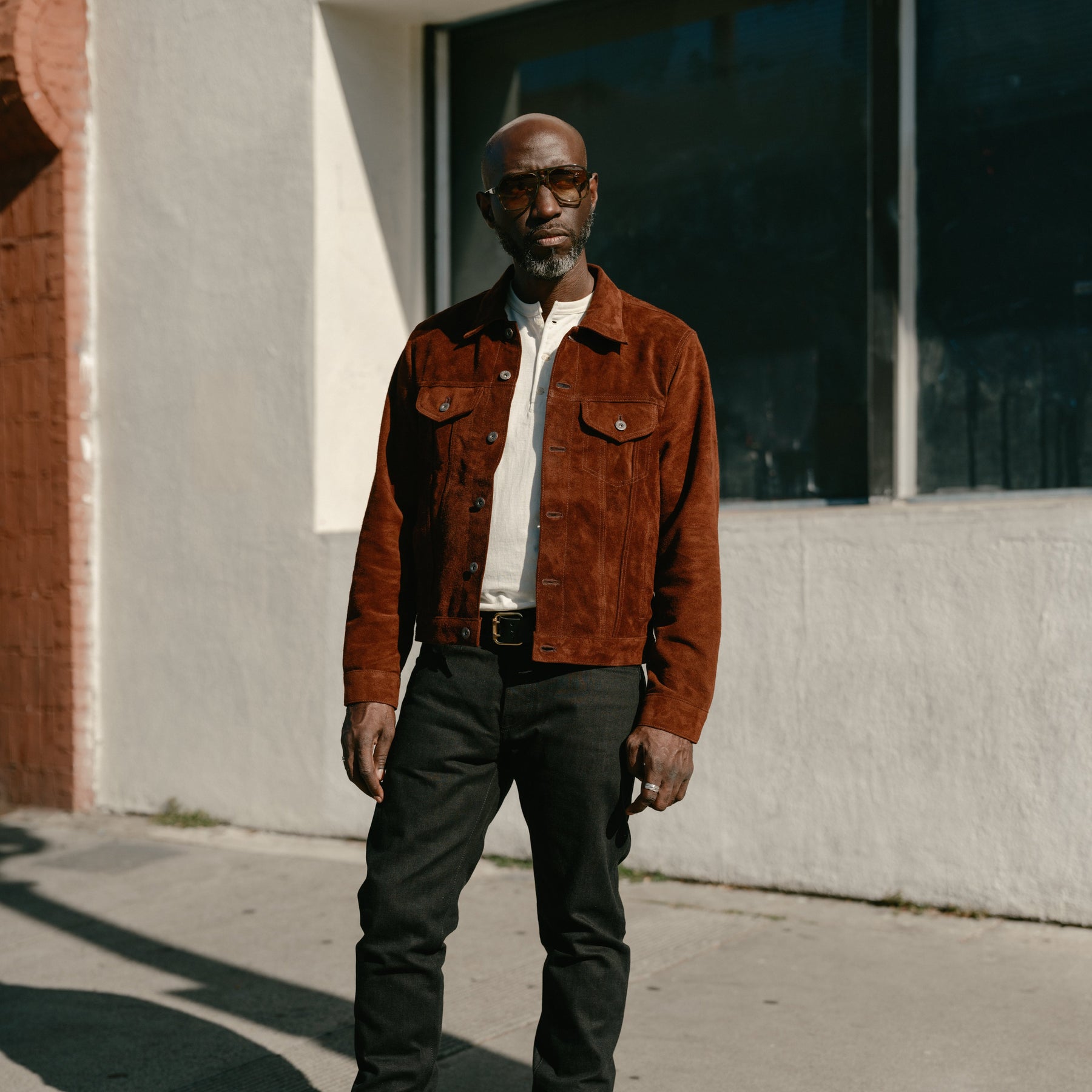 Double Helix Western Pioneer Horsehide Type III Dark Brown Suede