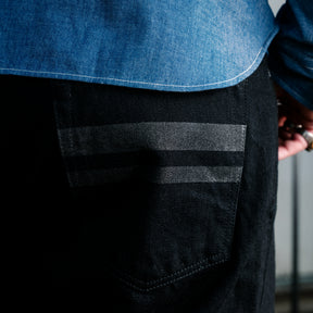 Momotaro MMJZ1101 15.7oz Classic Straight Jean Black