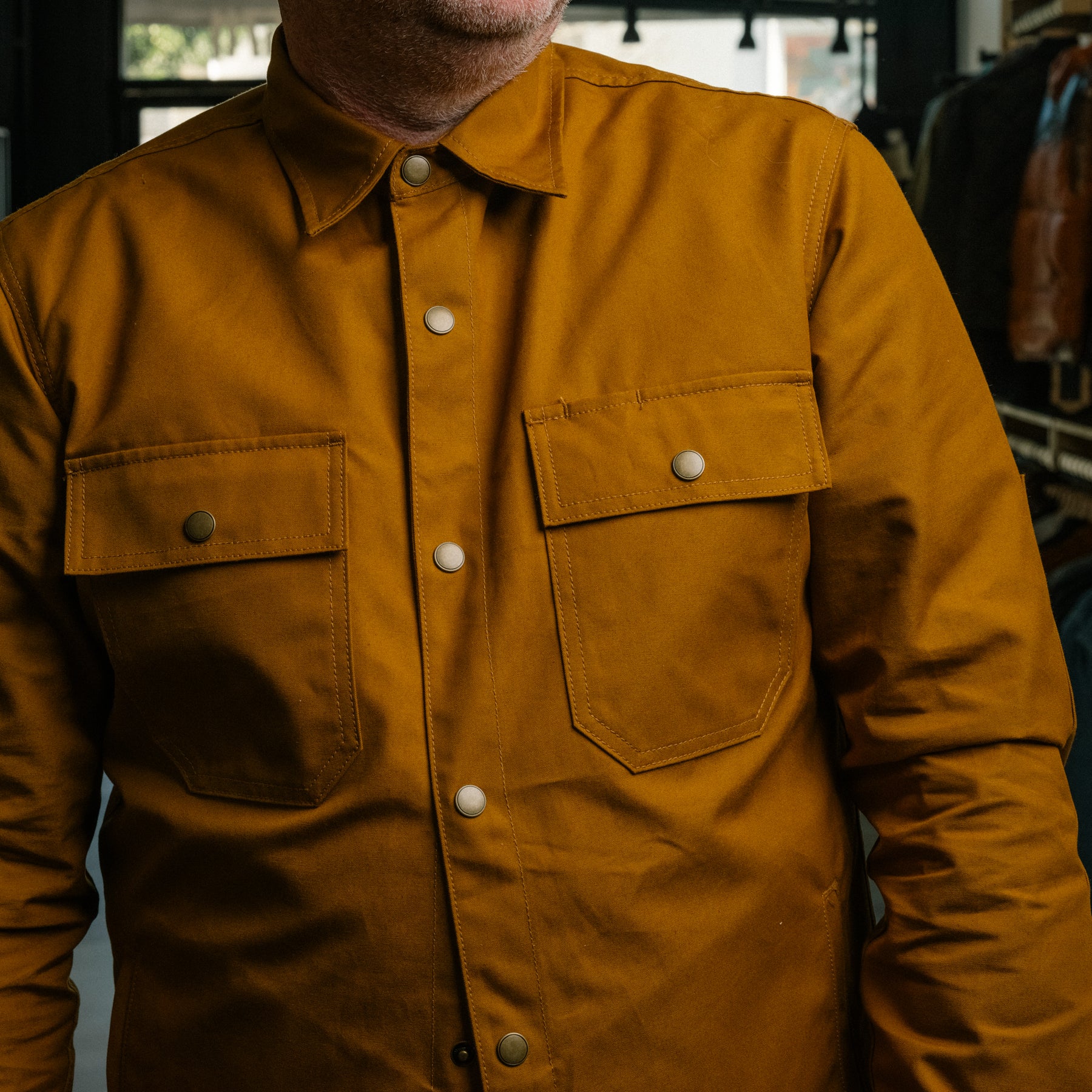 Rogue Territory Patrol Shirt Gold Dry Wax Canvas FINAL SALE