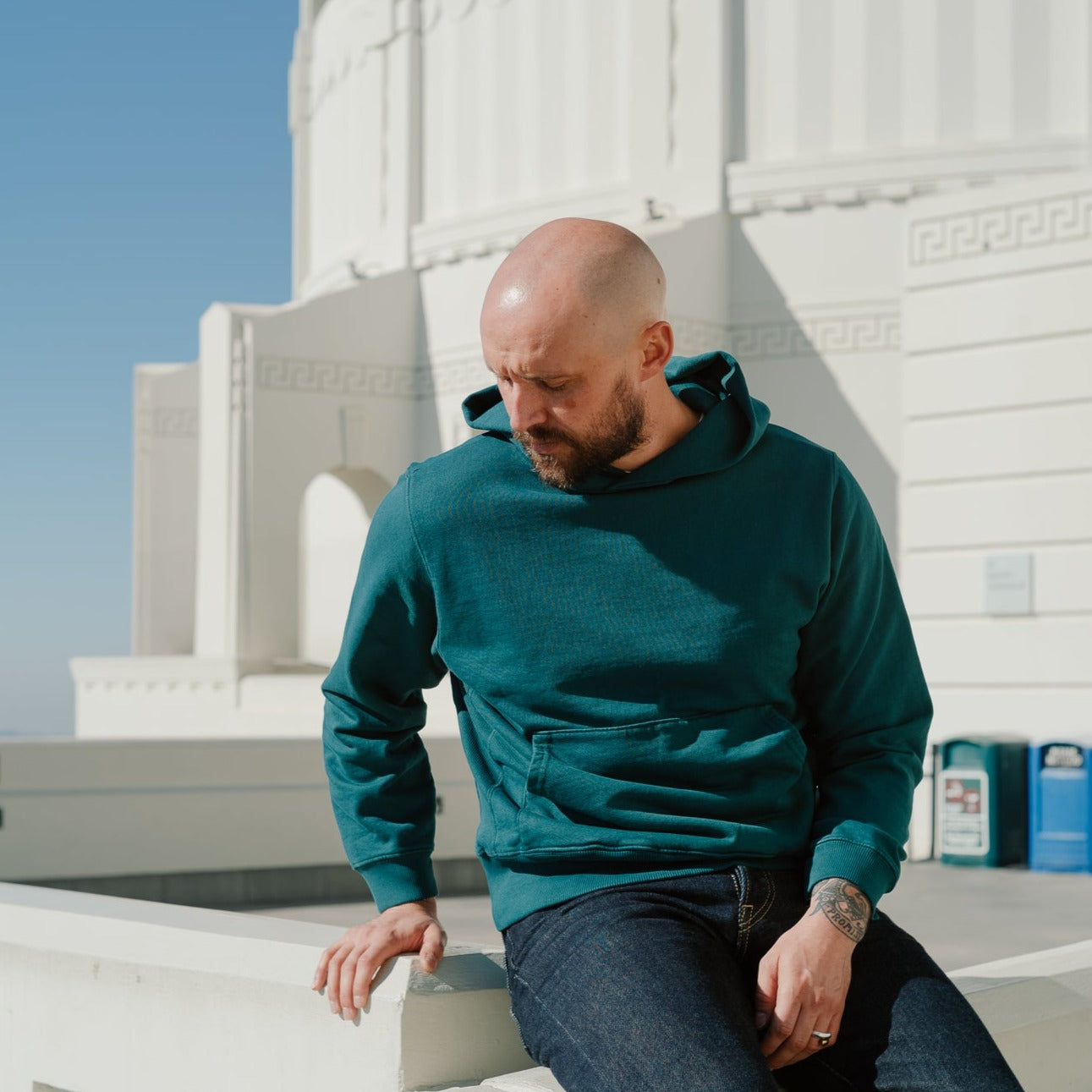 Snake Oil Provisions French Terry Loopback Hoodie Emerald FINAL SALE