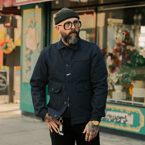Rogue Territory Ranger Jacket Indigo Sashiko Waffle FINAL SALE