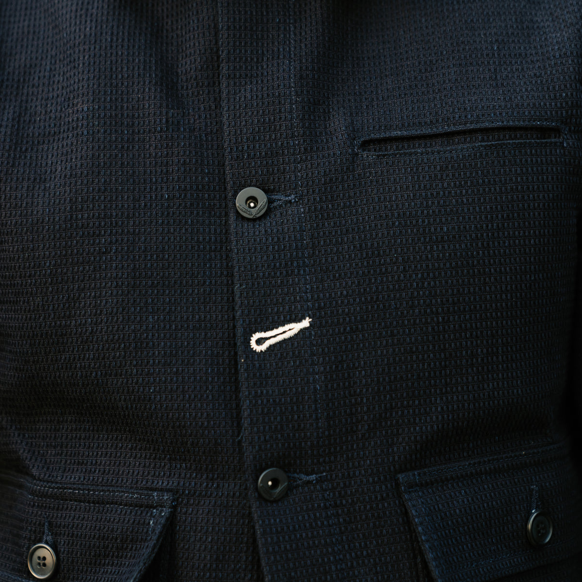 Rogue Territory Ranger Jacket Indigo Sashiko Waffle FINAL SALE