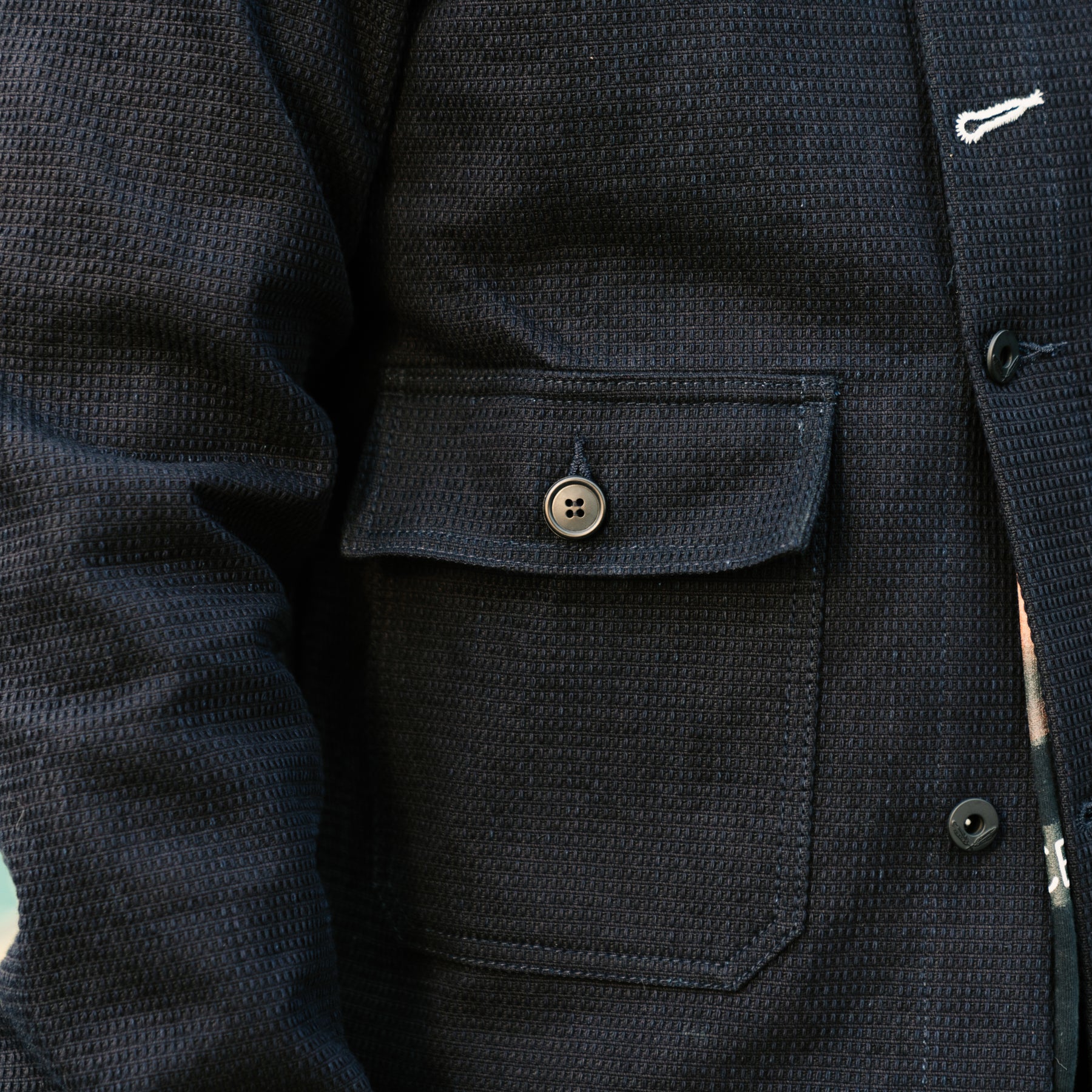 Rogue Territory Ranger Jacket Indigo Sashiko Waffle FINAL SALE