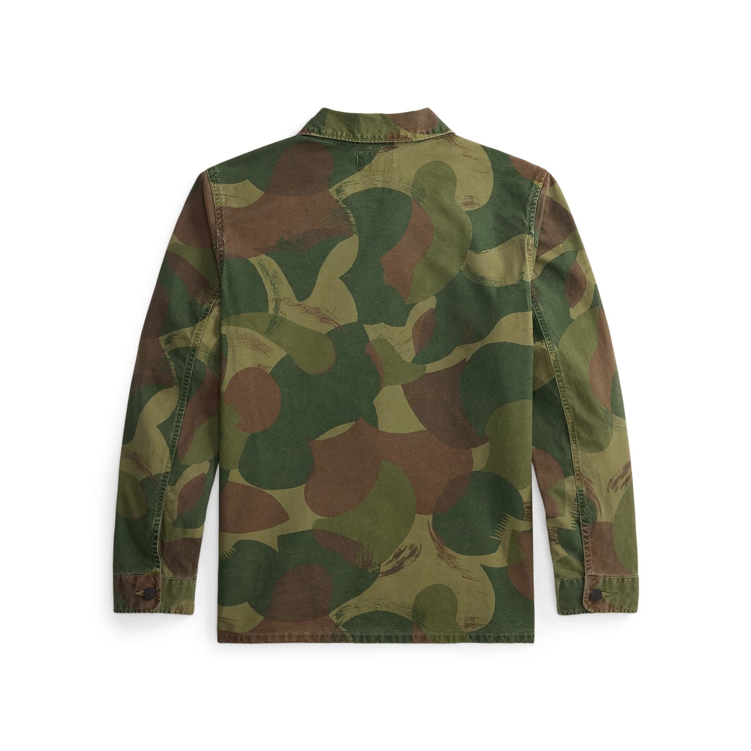 RRL Camo Poplin Overshirt Brush Stroke Camo FINAL SALE