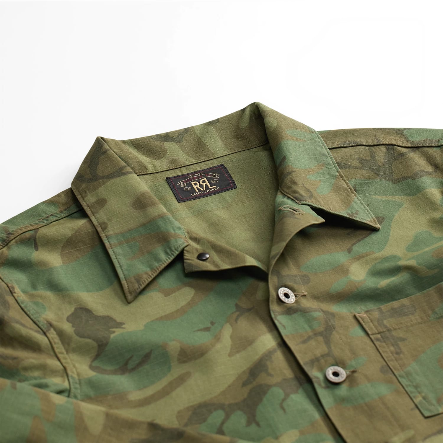 RRL Camo Ripstop Overshirt Camo FINAL SALE