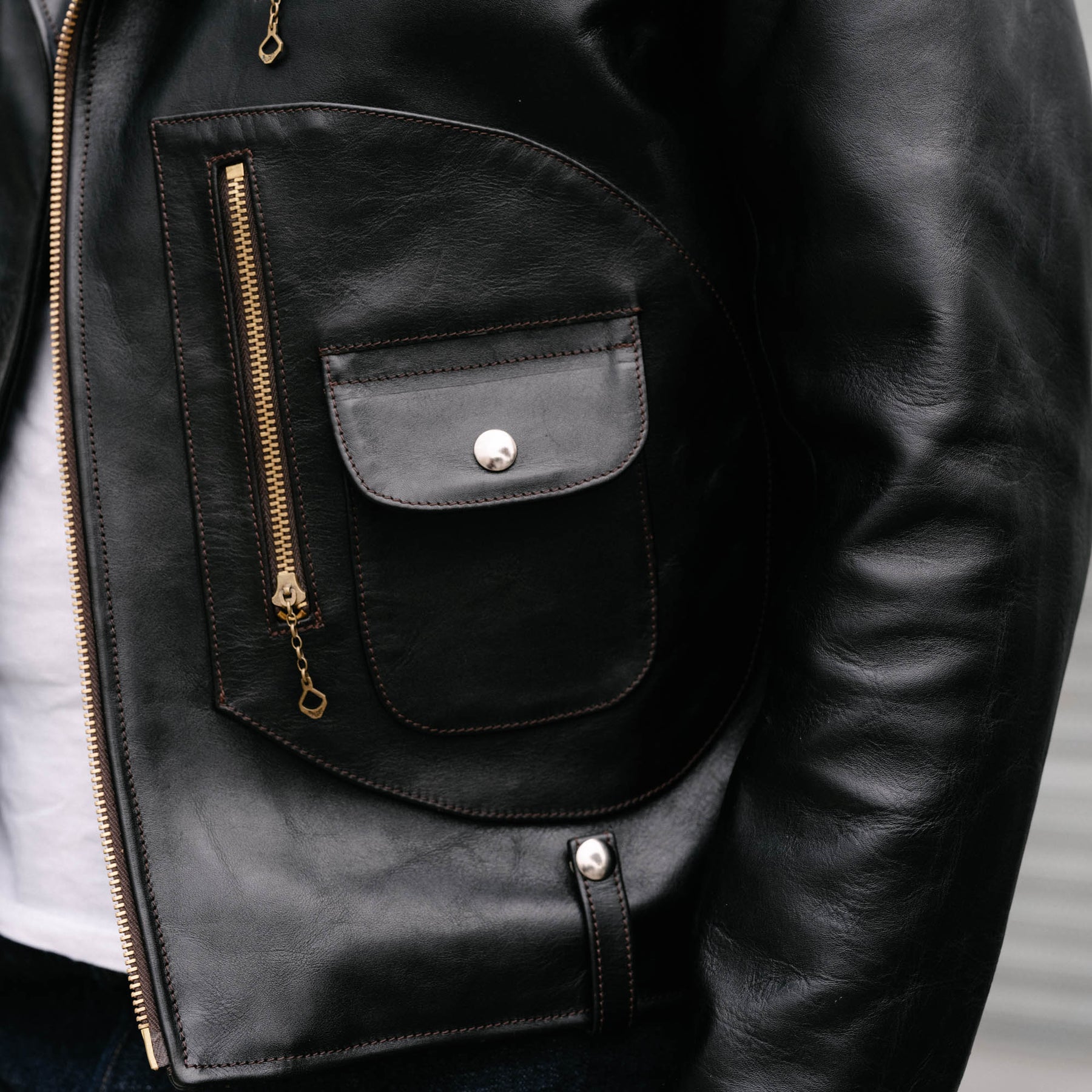 Double Helix Innovator Motorcycle Jacket Black Teacore | SPECIAL ORDER