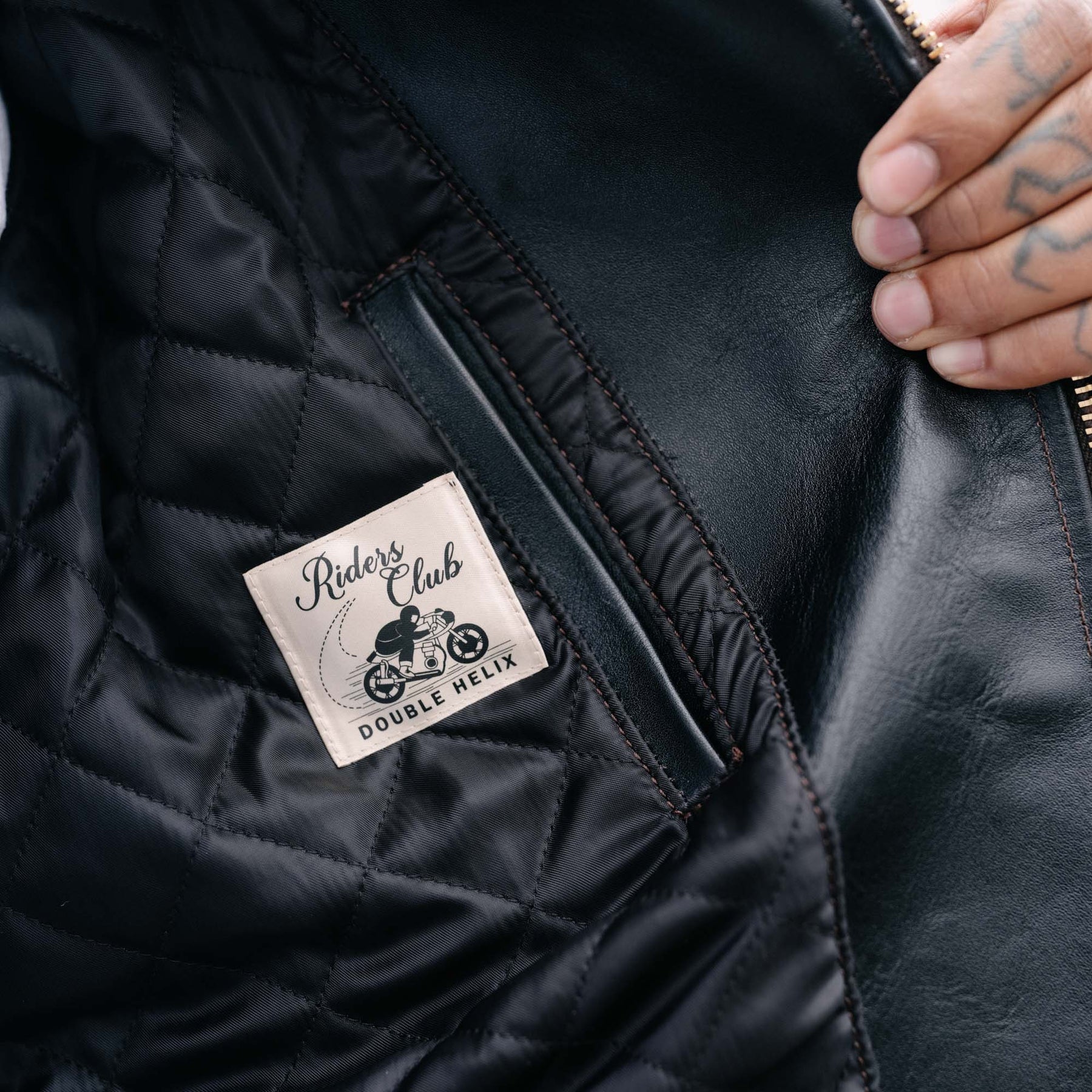Double Helix Innovator Motorcycle Jacket Black Teacore | SPECIAL ORDER