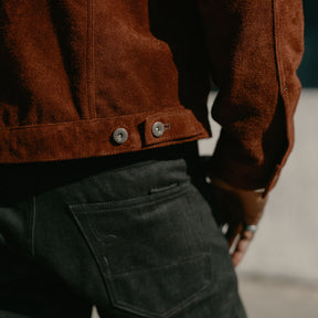 Double Helix Western Pioneer Horsehide Type III Dark Brown Suede