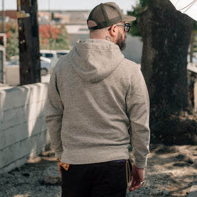 RRL Fleece Hoodie Athletic Gray Heather