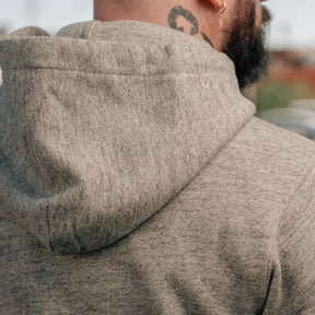 RRL Fleece Hoodie Athletic Gray Heather