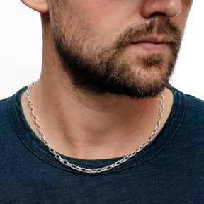 The Flat Head JC-011 Feather Hook Silver Chain
