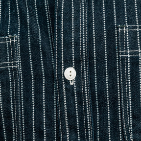 The Flat Head FN-SDK-702S 10oz Denim Wabash Short Sleeve Work Shirt FINAL SALE
