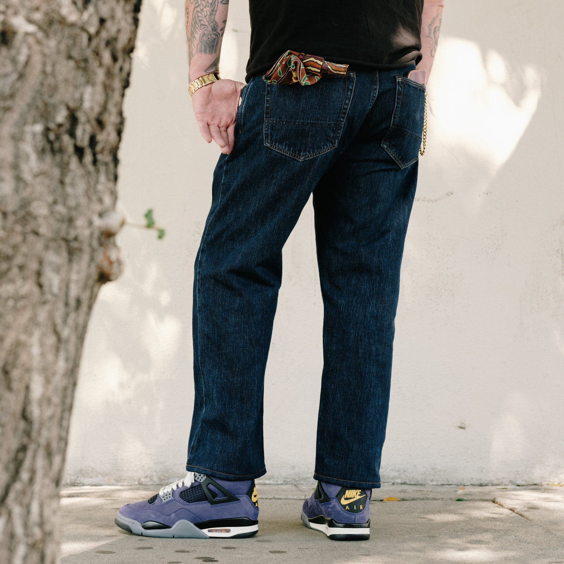 Drake's Stone Wash 14.2oz Japanese Selvedge Denim Five-Pocket Jeans