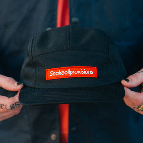 Snake Oil Provisions Barbara Kruger 5-Panel Hat Black FINAL SALE