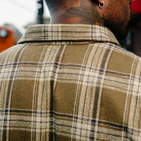 Rogue Territory Field Shirt Olive Plaid Flannel FINAL SALE