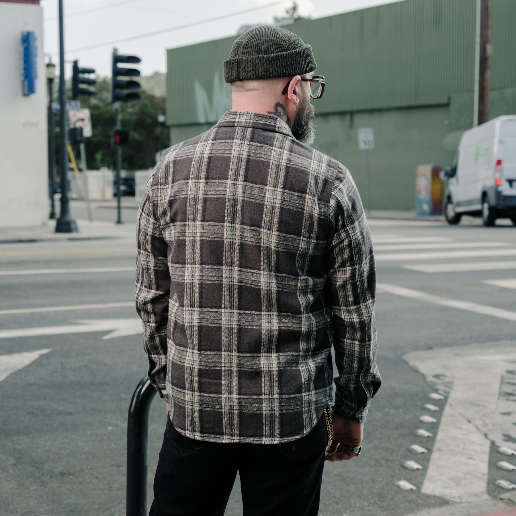 Rogue Territory Field Shirt Grey Plaid Flannel FINAL SALE