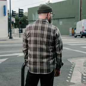 Rogue Territory Field Shirt Grey Plaid Flannel FINAL SALE