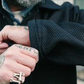 Rouge Territory x Snake Oil Provisions Sashiko Trench Coat FINAL SALE Indigo