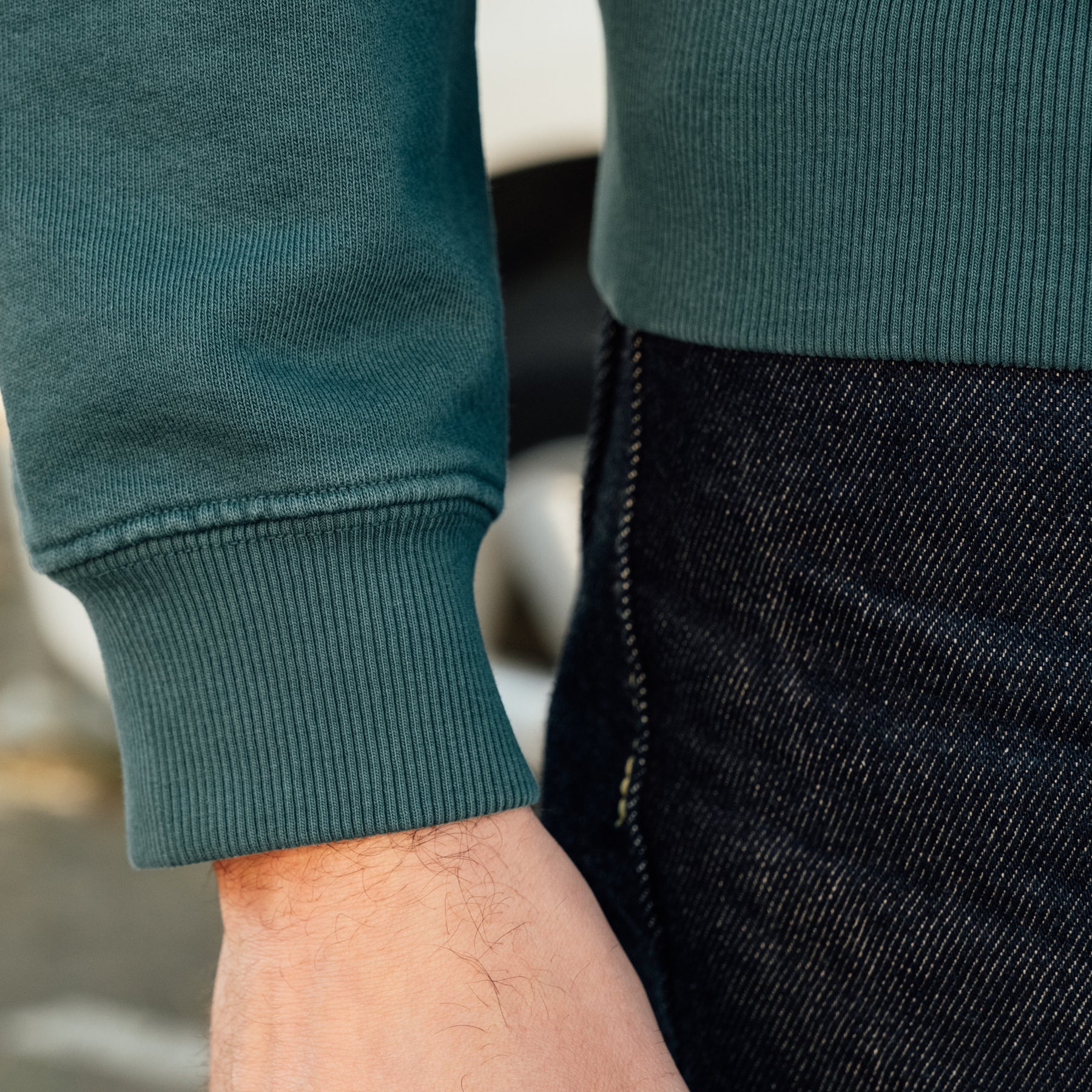 Snake Oil Provisions French Terry Loopback Hoodie Emerald FINAL SALE