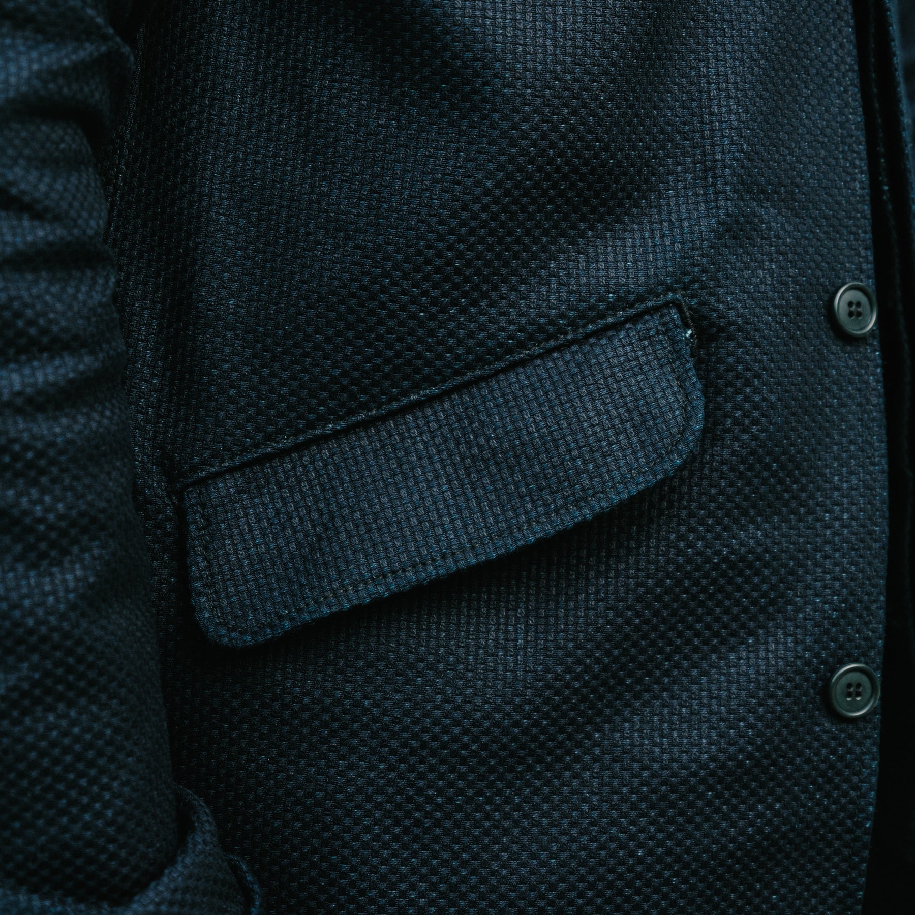 Rouge Territory x Snake Oil Provisions Sashiko Trench Coat FINAL SALE Indigo