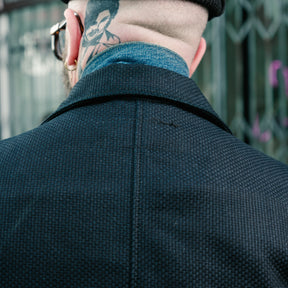 Rouge Territory x Snake Oil Provisions Sashiko Trench Coat FINAL SALE Indigo